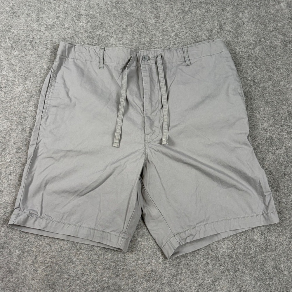 Levis Drawstring Chino Shorts Mens XL Gray Casual Comfort Outdoors Hiking Solid